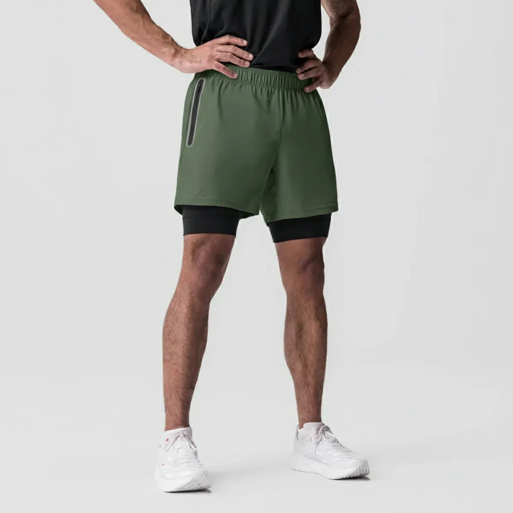 VITO – Shorts Uomo Sportivi 2 in 1