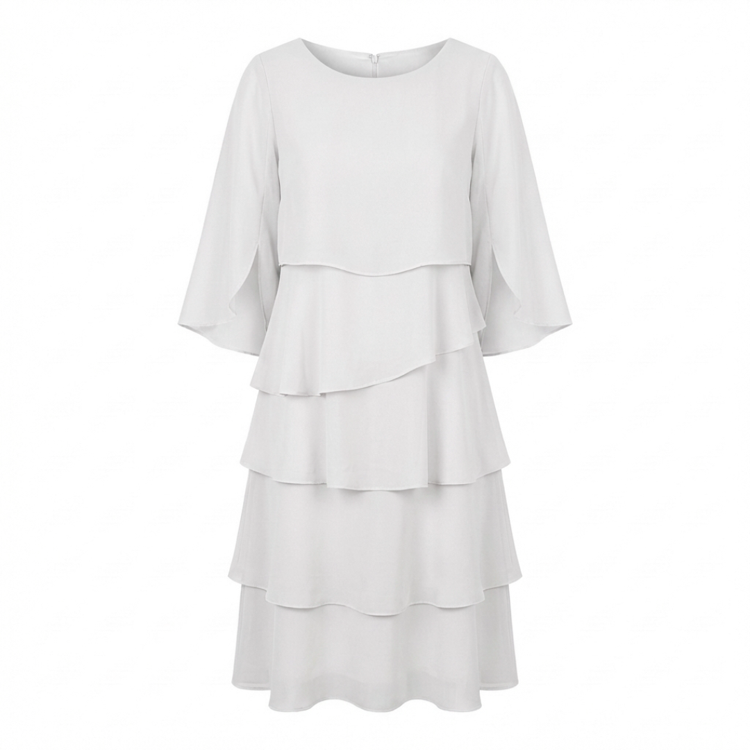 ROSSELLA – Vestito a Balze Donna
