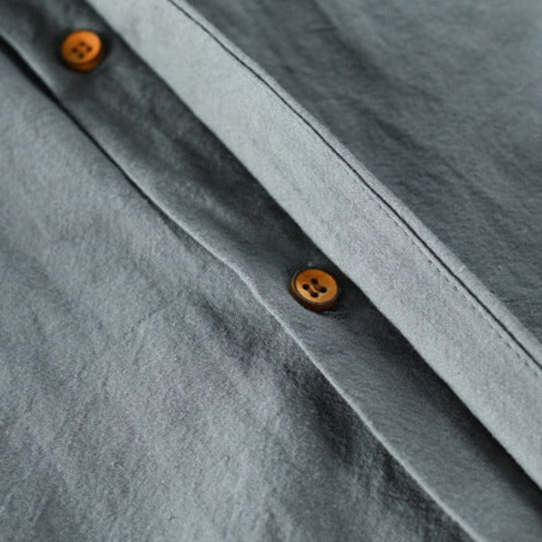 DANTE – Camicia Uomo in Lino con Collo Coreano