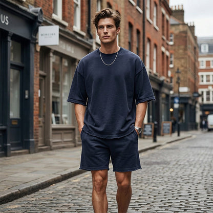 ITALO – Completo Uomo T-Shirt e Shorts in Cotone