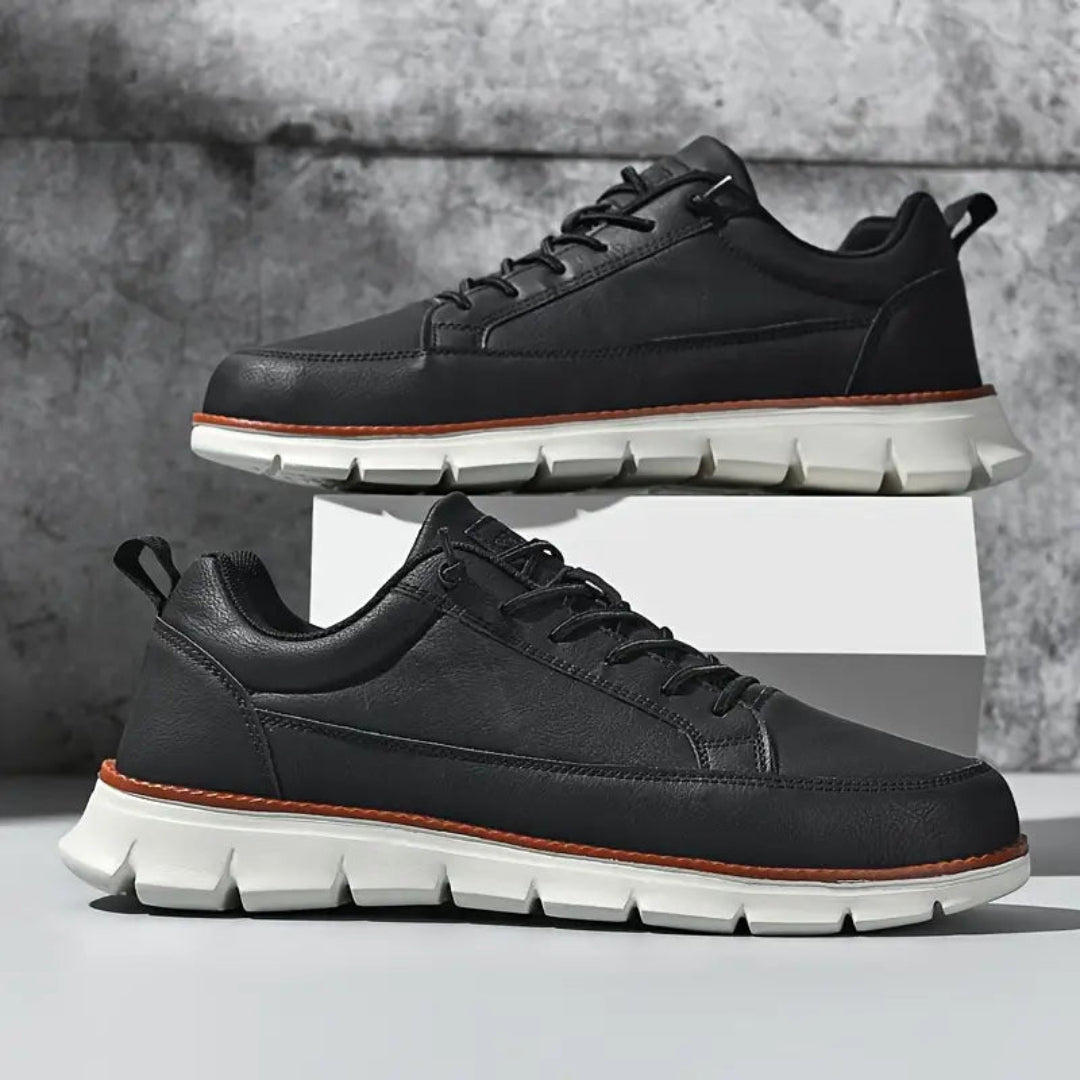 BRUNO – Scarpe Casual Uomo in Pelle Blu Navy