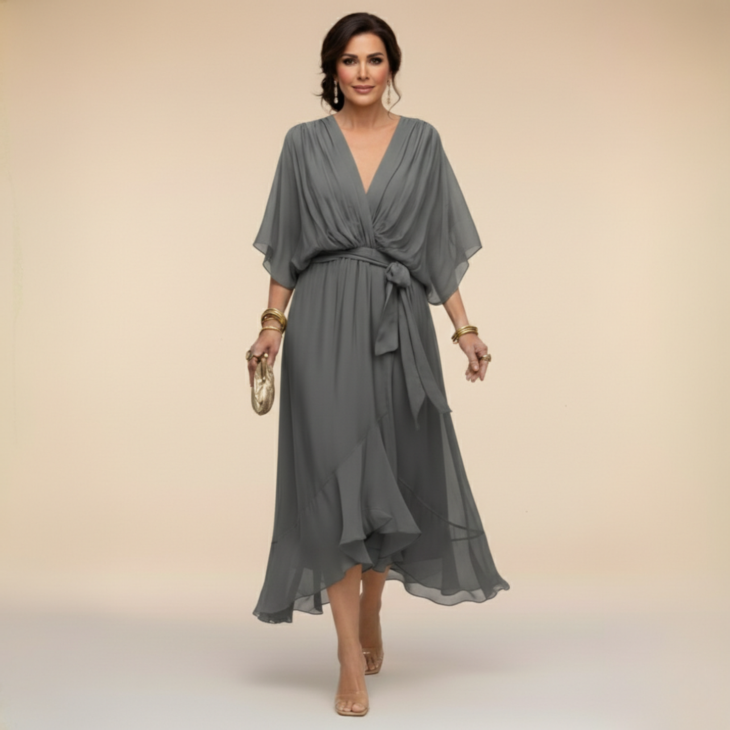 GIULIA – Vestito Donna in Chiffon
