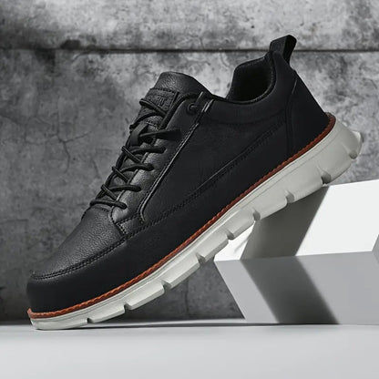 BRUNO – Scarpe Casual Uomo in Pelle Blu Navy