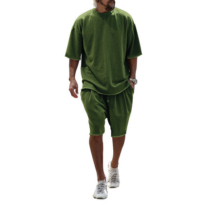 ITALO – Completo Uomo T-Shirt e Shorts in Cotone