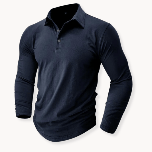 André Ferran Stretch-Cotton Polo