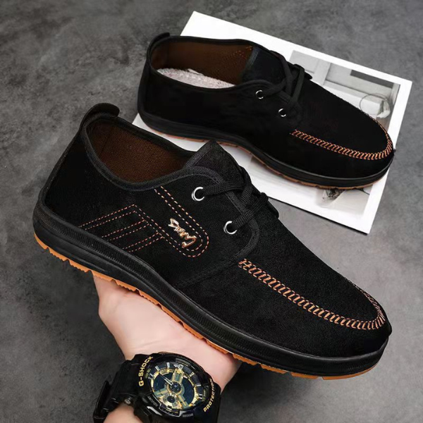 BENITO – Scarpa Uomo in Camoscio con Cuciture