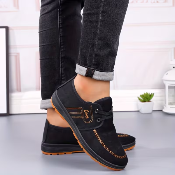 BENITO – Scarpa Uomo in Camoscio con Cuciture