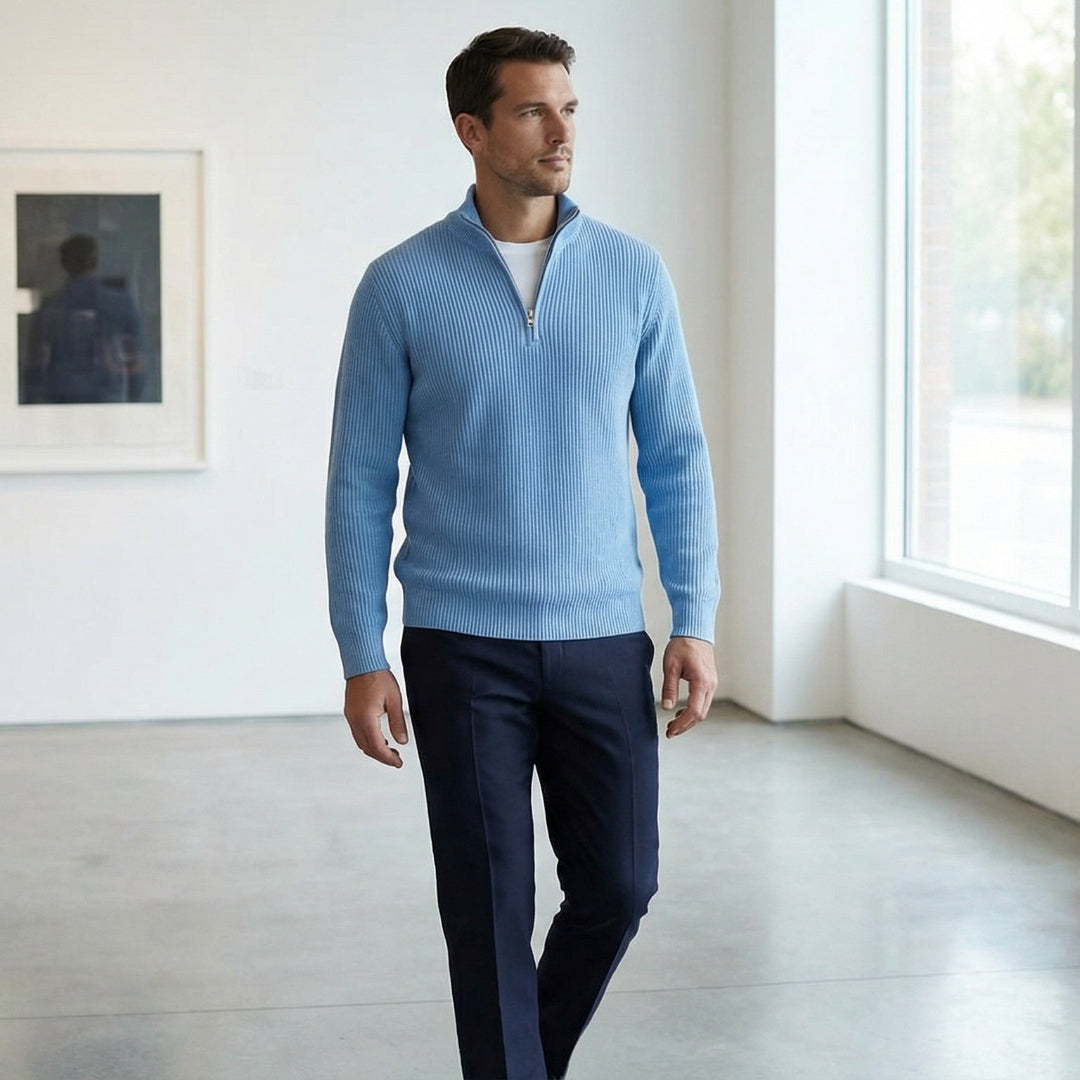 ALESSIO – Maglione Uomo con Zip