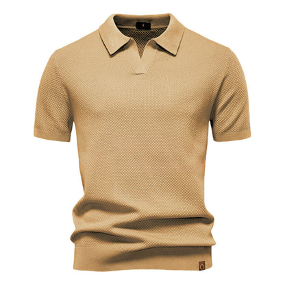 LEONE – Polo Uomo in Maglia Traforata Bianca