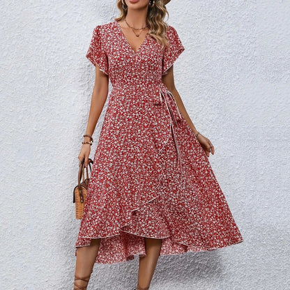 SIRACUSA – Vestito Donna a Fiori con Cintura