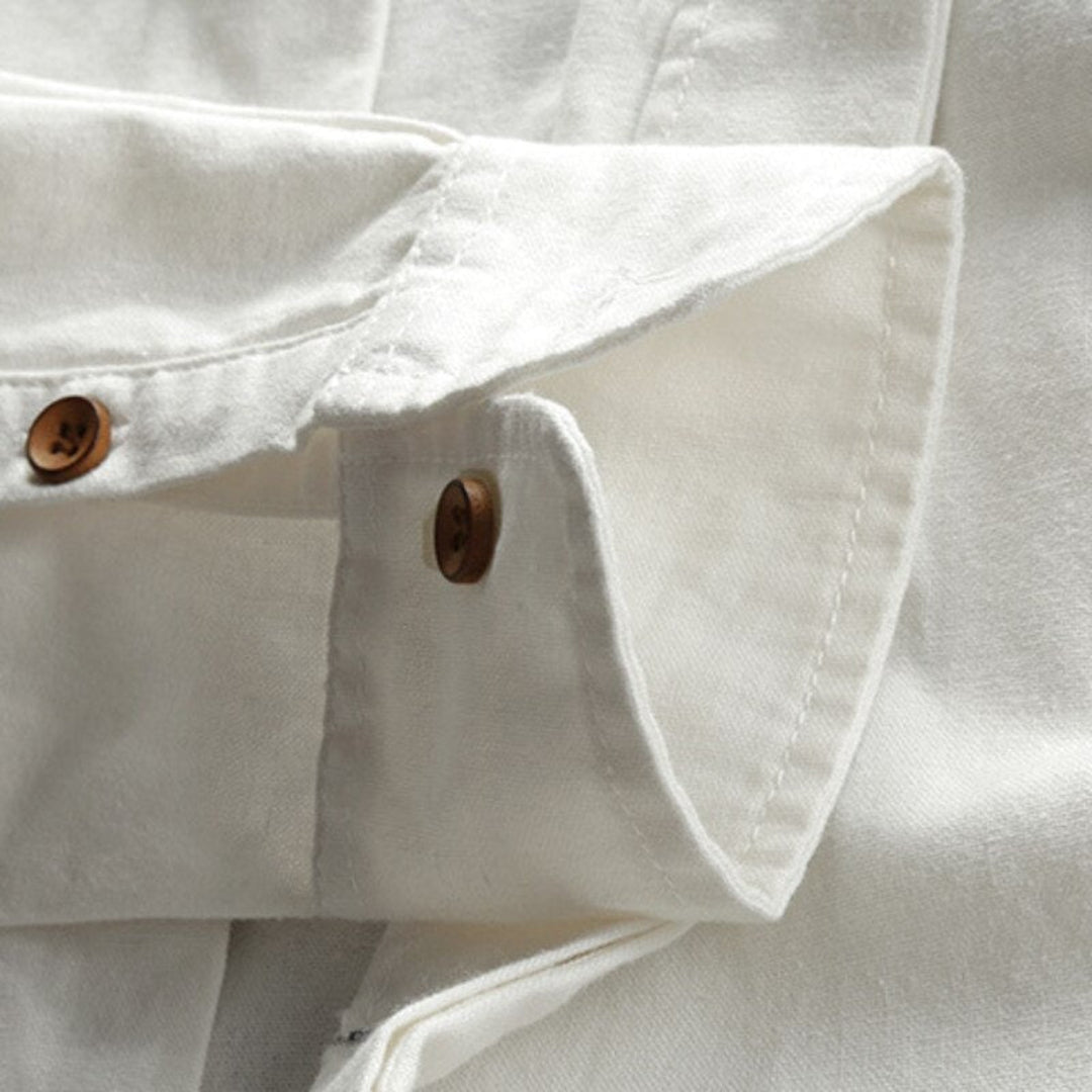 DANTE – Camicia Uomo in Lino con Collo Coreano
