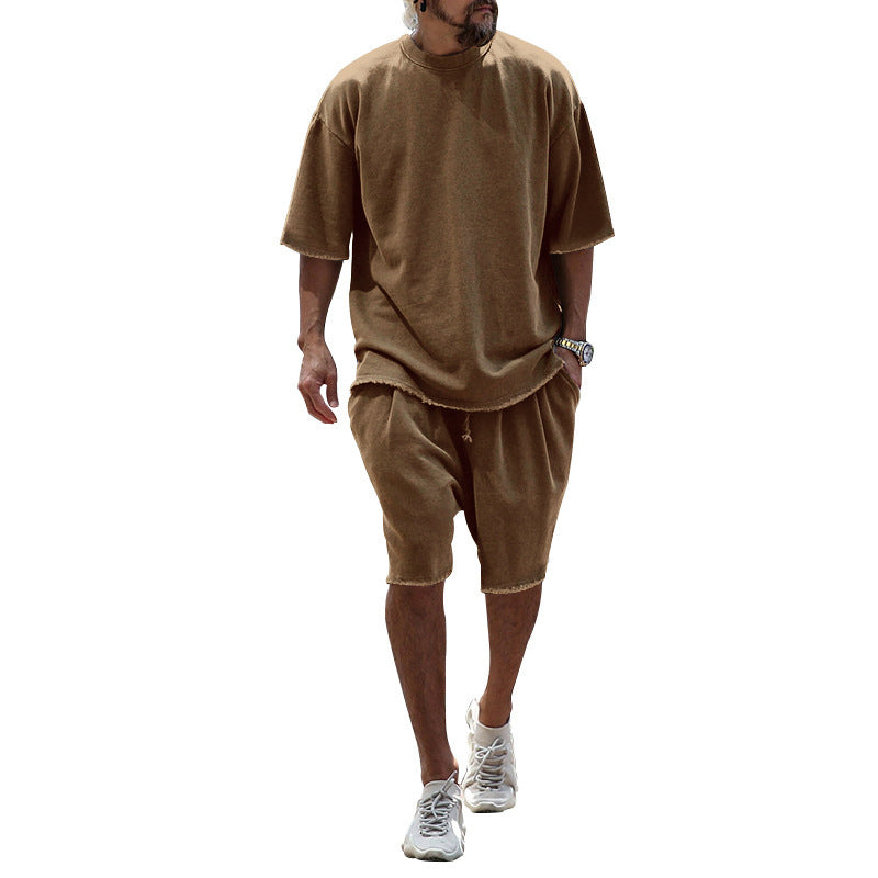 ITALO – Completo Uomo T-Shirt e Shorts in Cotone