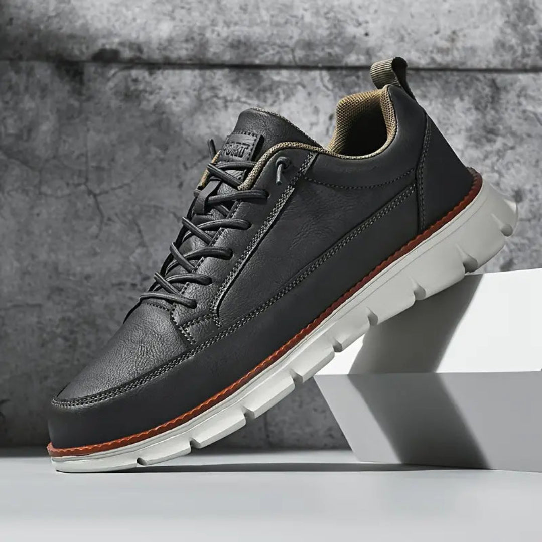 BRUNO – Scarpe Casual Uomo in Pelle Blu Navy