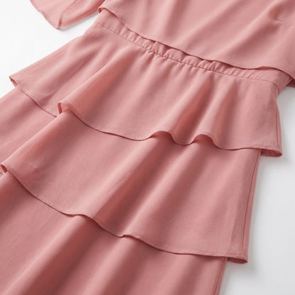 ROSSELLA – Vestito a Balze Donna
