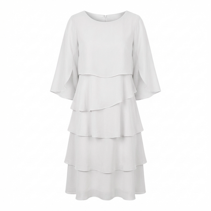 ROSSELLA – Vestito a Balze Donna