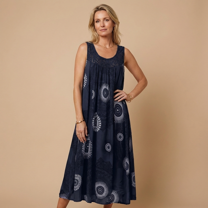 AGRIGENTO – Vestito Lungo Donna con Stampa Mandala
