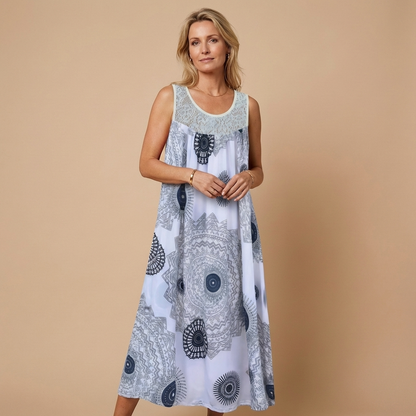 AGRIGENTO – Vestito Lungo Donna con Stampa Mandala