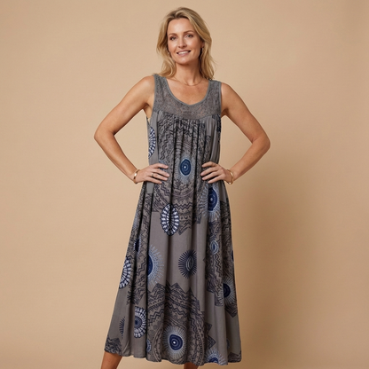 AGRIGENTO – Vestito Lungo Donna con Stampa Mandala