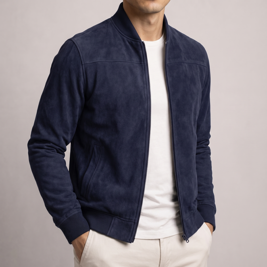 ROBERTO – Bomber Uomo in Ecocamoscio