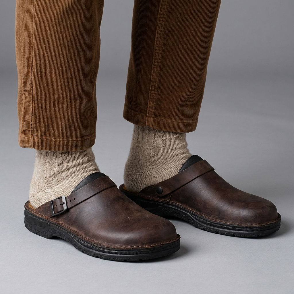 GIANLUCA – Sabot Uomo in Pelle con Fibbia
