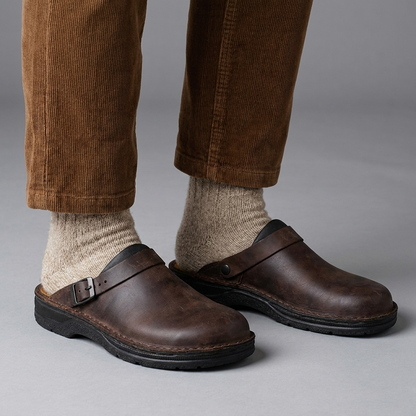 GIANLUCA – Sabot Uomo in Pelle con Fibbia
