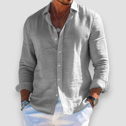 FEDERICO – Camicia Uomo Manica Lunga in Tessuto Leggero