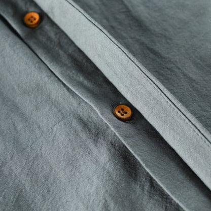 DANTE – Camicia Uomo in Lino con Collo Coreano