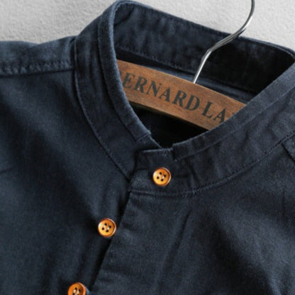 DANTE – Camicia Uomo in Lino con Collo Coreano