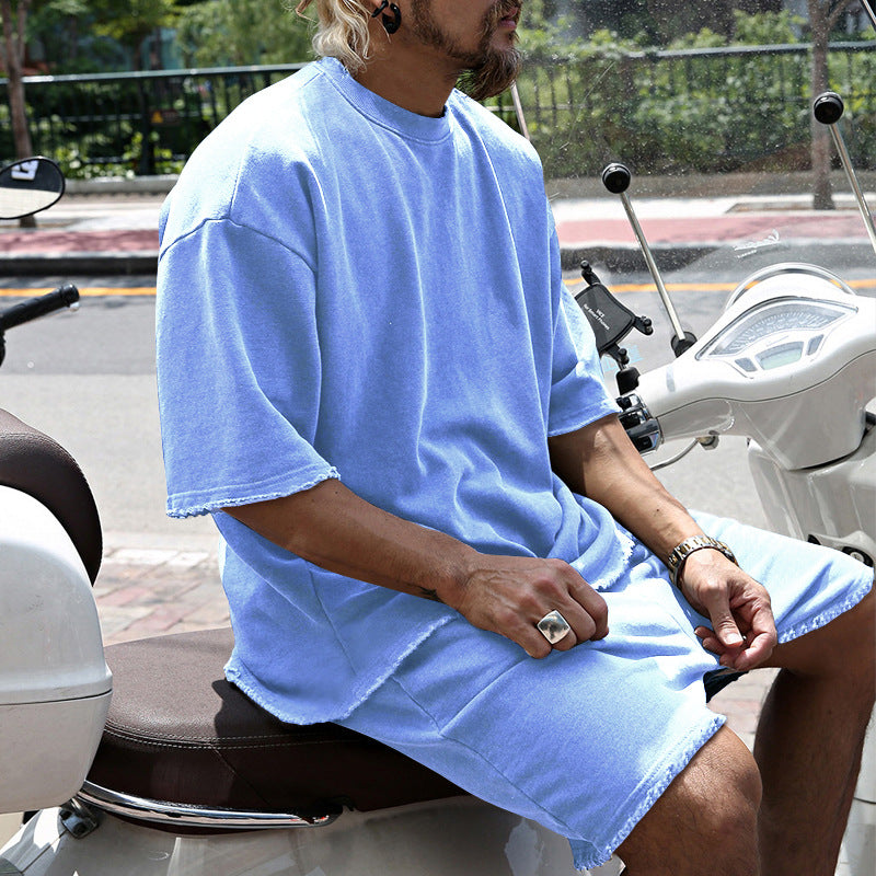 ITALO – Completo Uomo T-Shirt e Shorts in Cotone