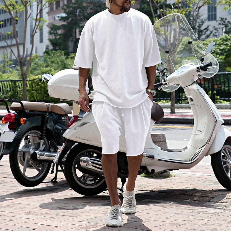 ITALO – Completo Uomo T-Shirt e Shorts in Cotone
