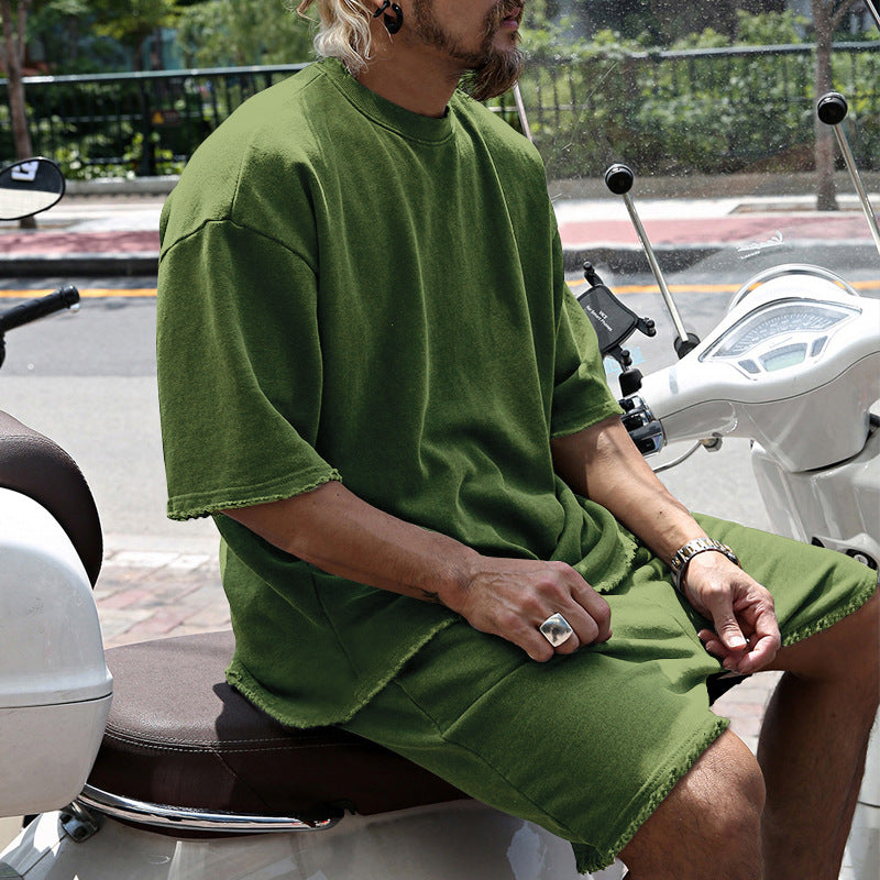 ITALO – Completo Uomo T-Shirt e Shorts in Cotone