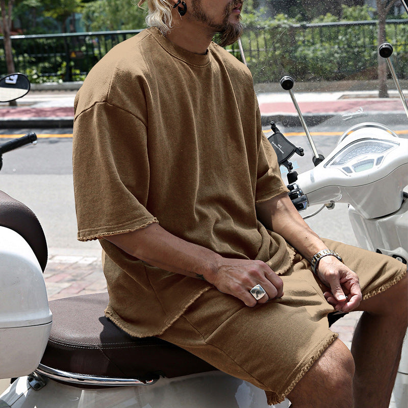 ITALO – Completo Uomo T-Shirt e Shorts in Cotone