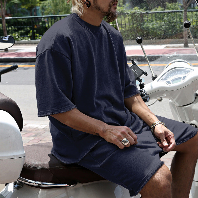 ITALO – Completo Uomo T-Shirt e Shorts in Cotone
