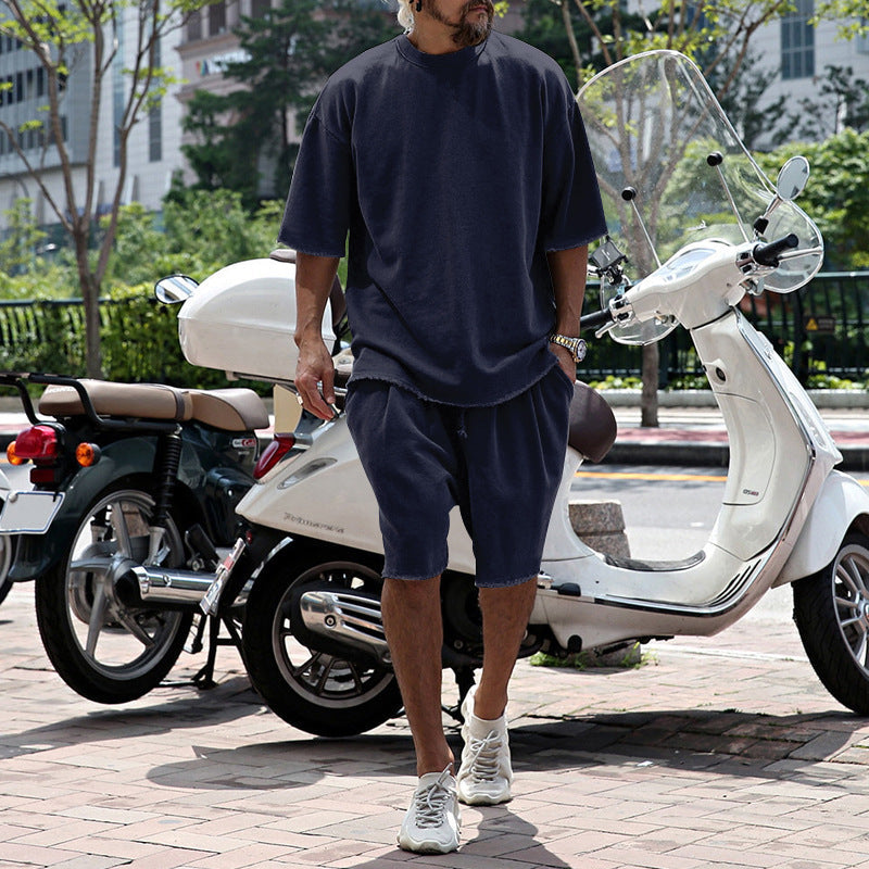 ITALO – Completo Uomo T-Shirt e Shorts in Cotone