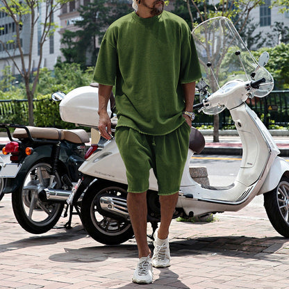 ITALO – Completo Uomo T-Shirt e Shorts in Cotone