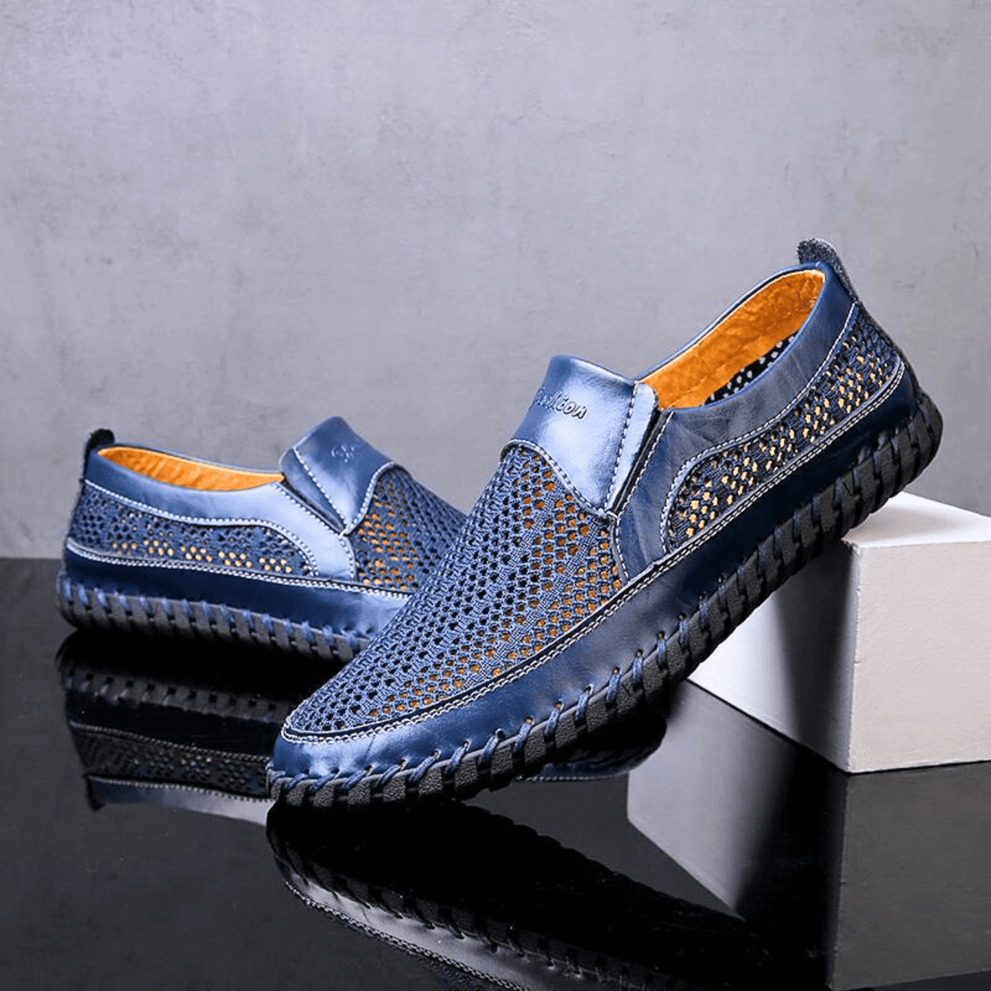BALDO – Mocassino Uomo in Mesh e Pelle