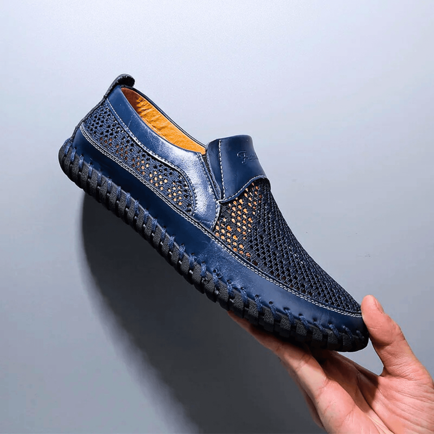 BALDO – Mocassino Uomo in Mesh e Pelle