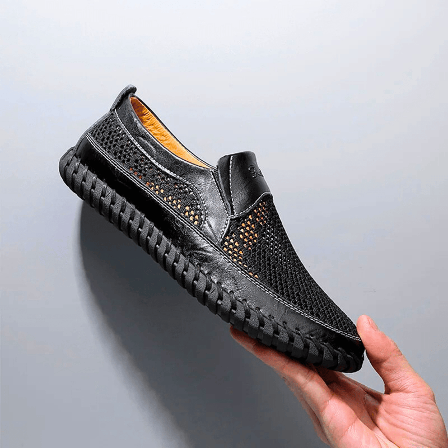 BALDO – Mocassino Uomo in Mesh e Pelle