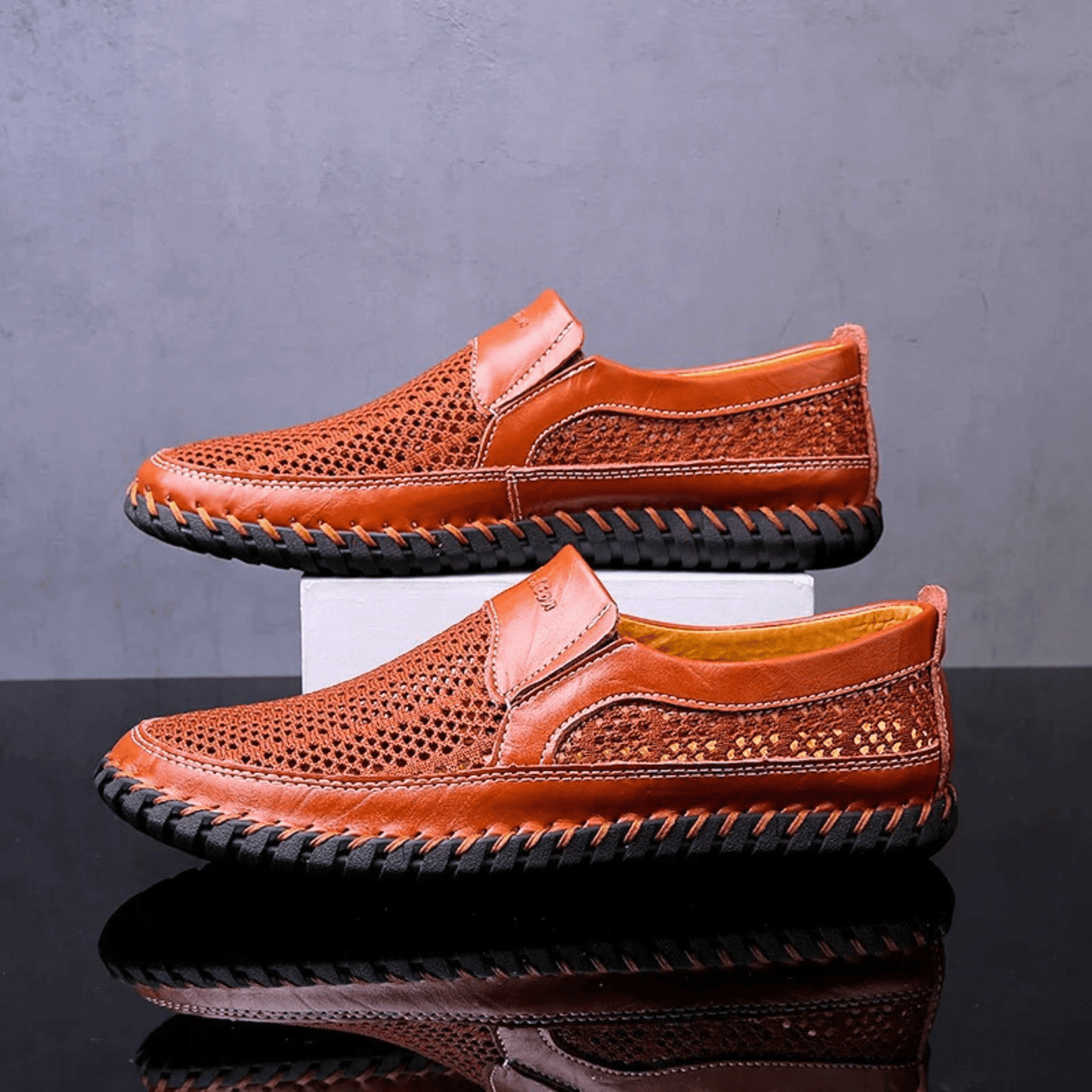 BALDO – Mocassino Uomo in Mesh e Pelle