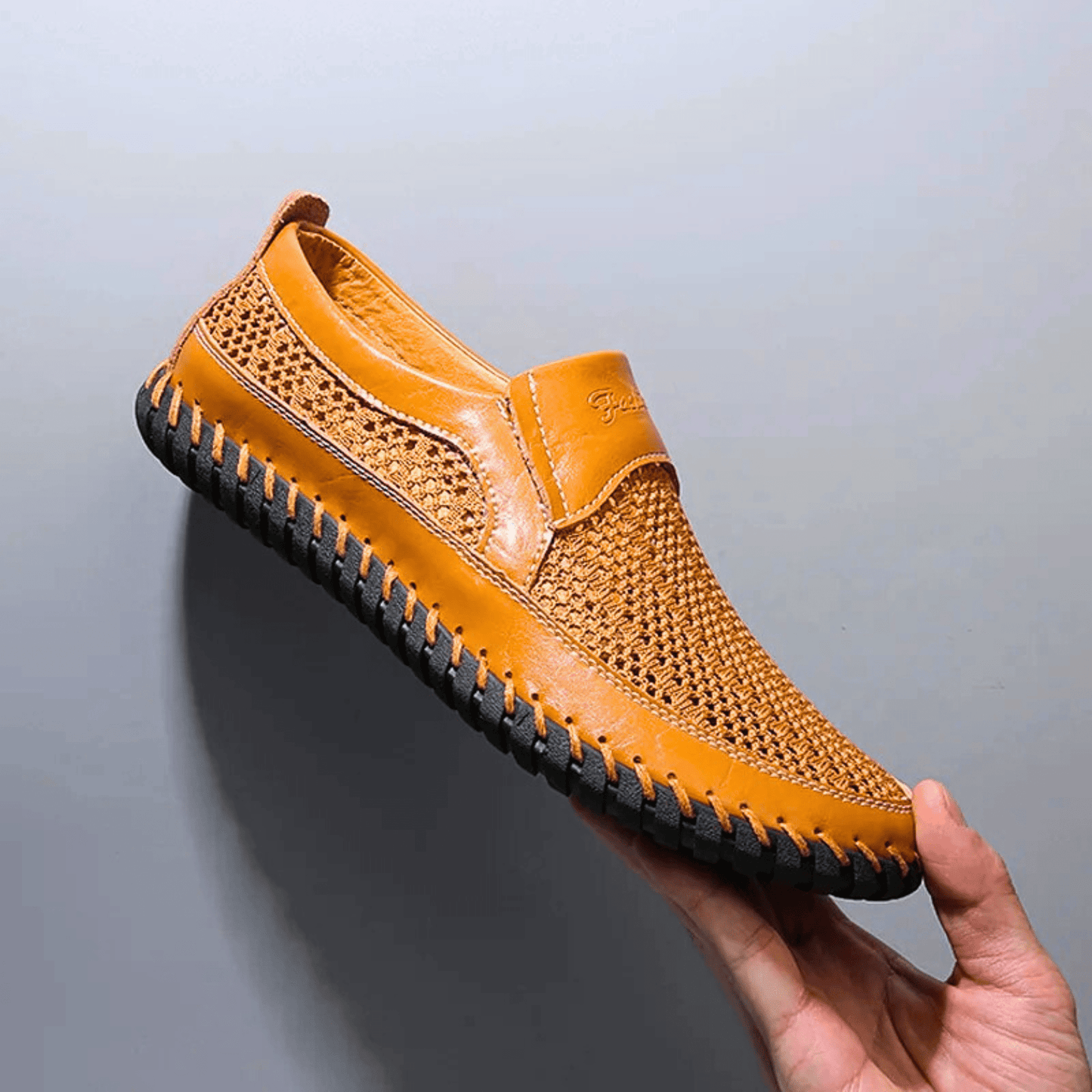 BALDO – Mocassino Uomo in Mesh e Pelle